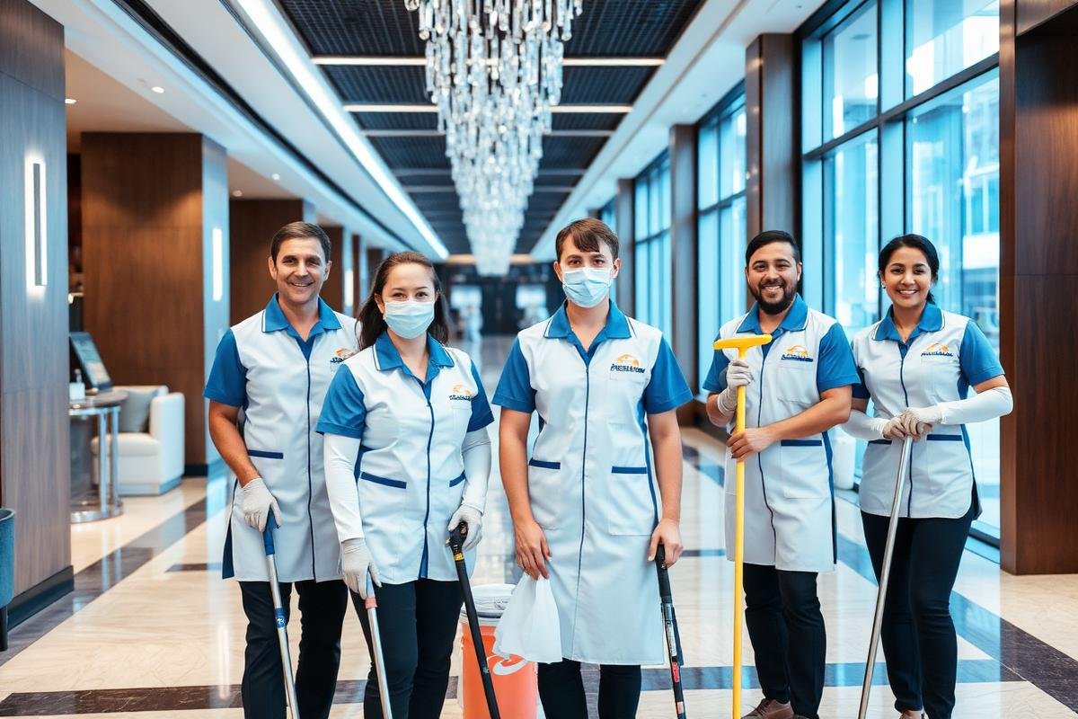 Essence Clean hospitality cleaning team